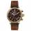 Ingersoll I03802 Mens Watch The Apsley Chronograph Quartz Stainless Steel Polished Dial Brown Strap Strap  Color  Brown