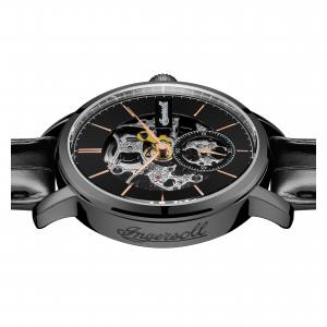 Ingersoll 1892 I05705 Mens The Smith Movement Automatic Case Stainless Steel Dial Black Strap Leather Black Matt