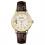 Disney Ingersoll ID00102 Ladies Watch The Trenton Union Quartz Stainless Steel Polished Dial White Strap Strap  Color  Brown